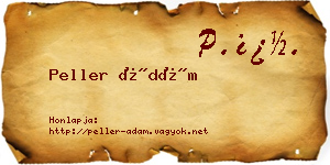 Peller Ádám névjegykártya